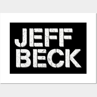 Jeff Beck Distressed Posters and Art